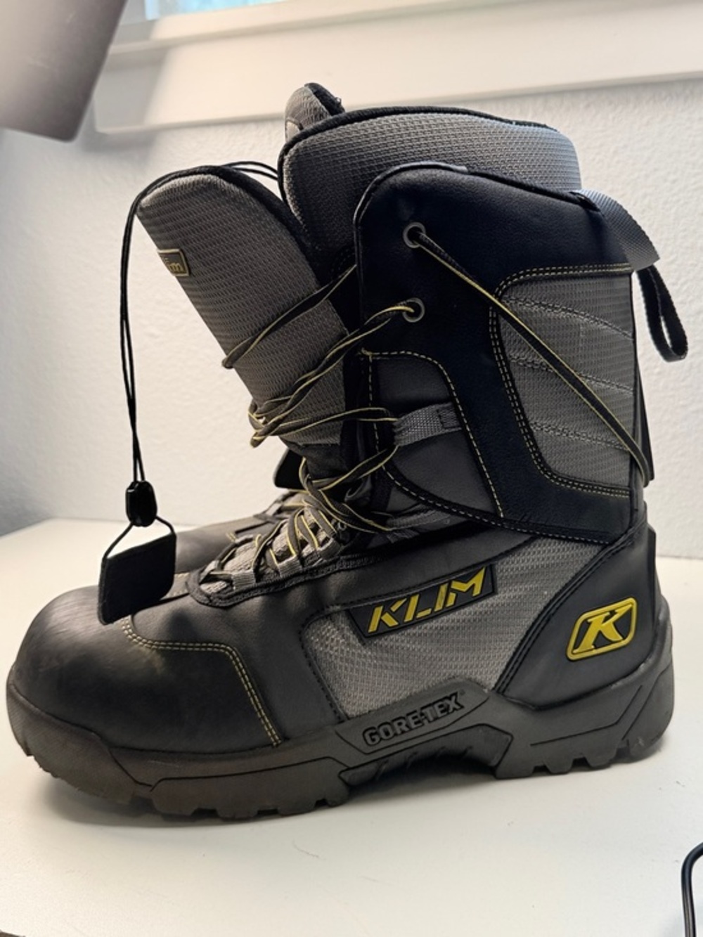 NOS Klim Radium GTX Gore Tex Waterproof Insulated Snowmobile Boots Mens Size 10